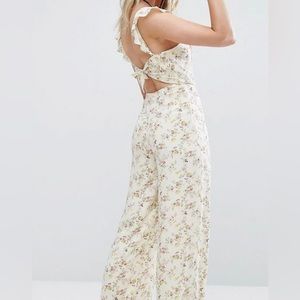 Ralph Lauren Denim & Supply Floral Print Open-Back Jumpsuit size 4